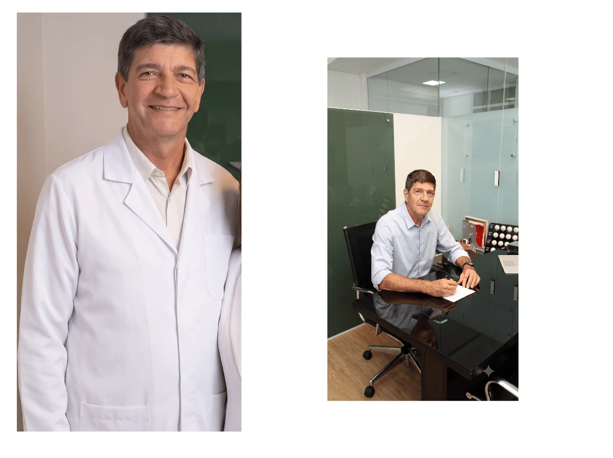 Dr. Joemar Barbaresco, cirurgião plástico, no consultório da Clínica Art Corporis, na Asa Sul, em Brasília.