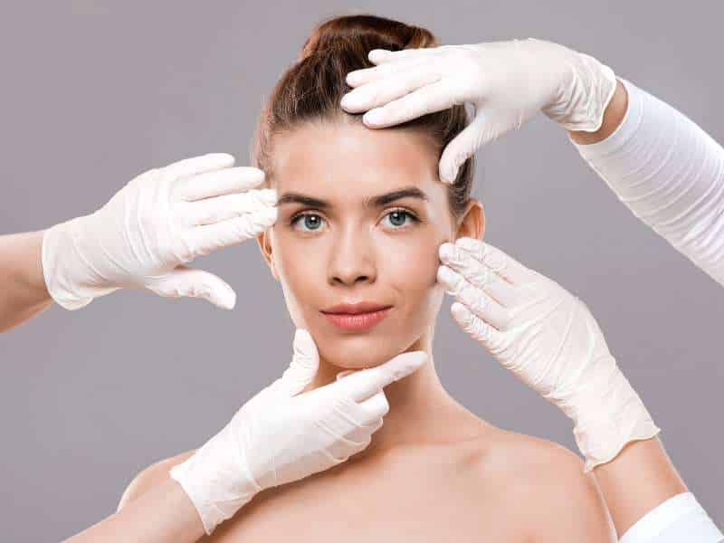 áreas tratadas durante a cirurgia de ritidoplastia